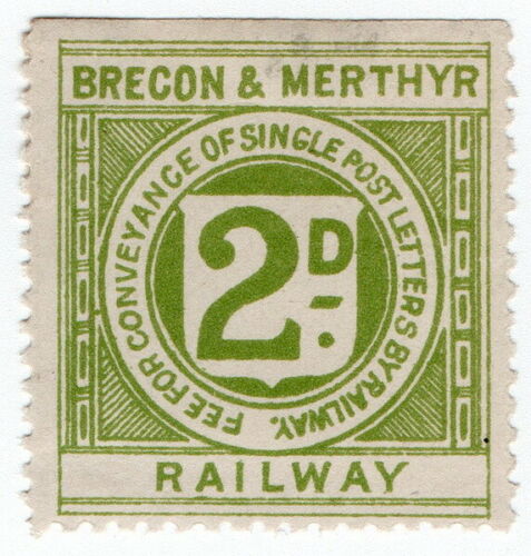 Railway Letter Stamps Brecon and Merthyr Railway